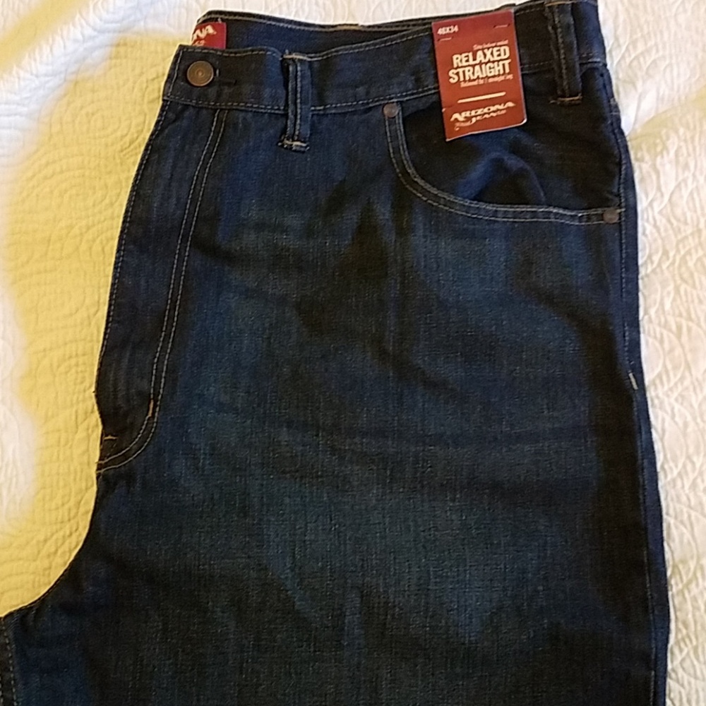 Men's Big and Tall 46X34 Relaxed Arizona Jeans